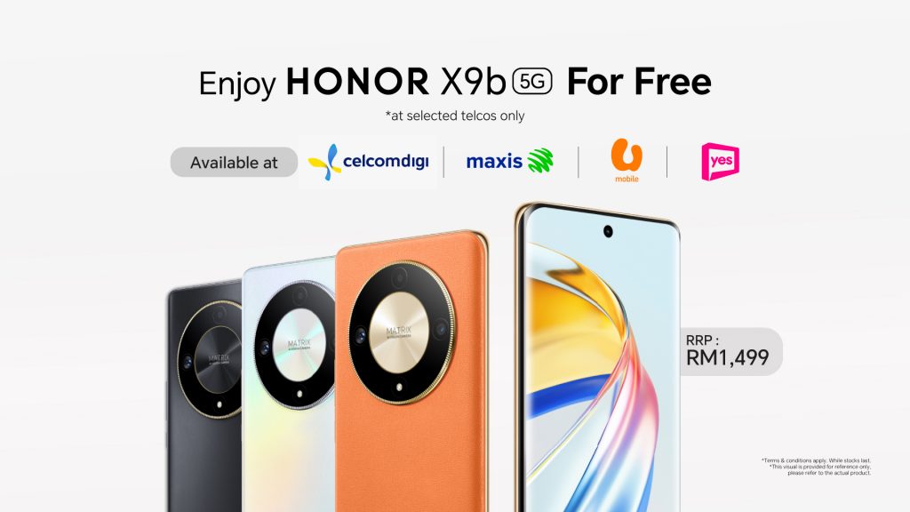 Honor X9b 5G now available at CelcomDigi, Maxis, U Mobile and Yes for as low as RM0 - Vimarsana News