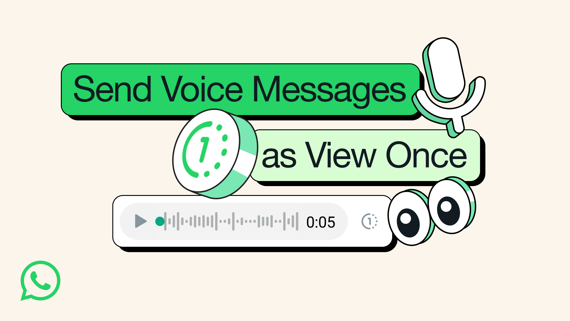 WhatsApp adds ‘view once’ option to voice messages for additional privacy