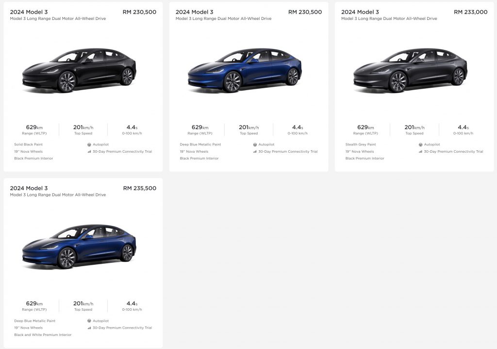 Tesla model deals 3 units sold