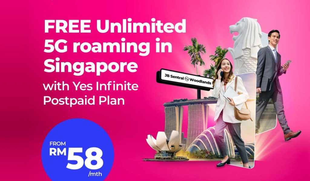 Yes Infinite Postpaid: Free unlimited 5G roaming in Singapore - Vimarsana News