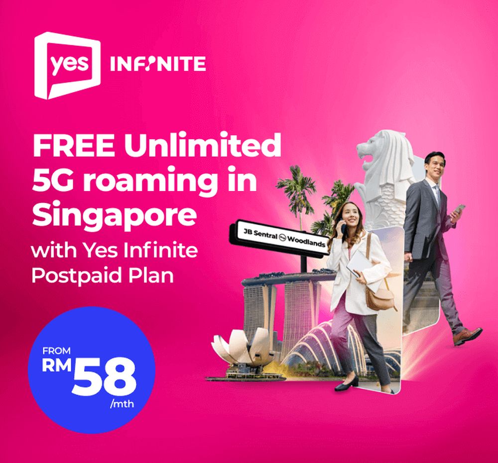 Yes offers free unlimited 5G roaming in Singapore