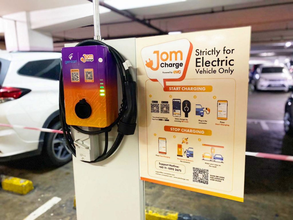 JomCharge EV Chargers at Centre Point & Regas Premium Sabah - Vimarsana News