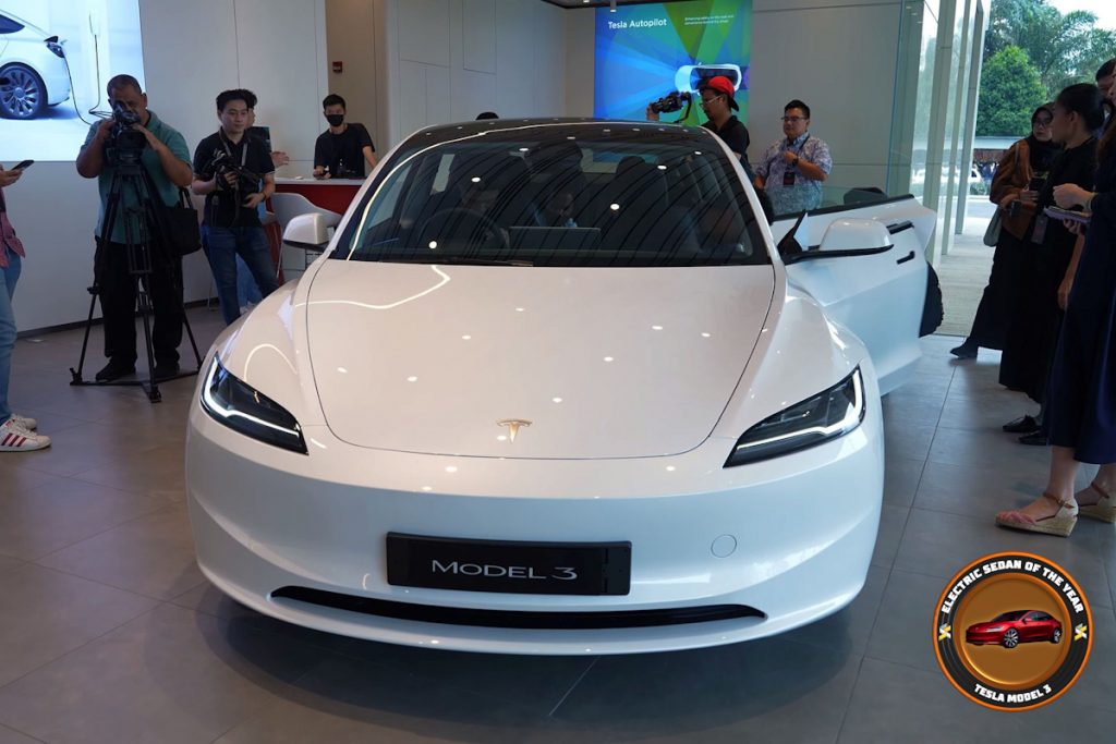 Electric Sedan of The Year - Tesla Model 3 -SoyaCincau Awards 2023