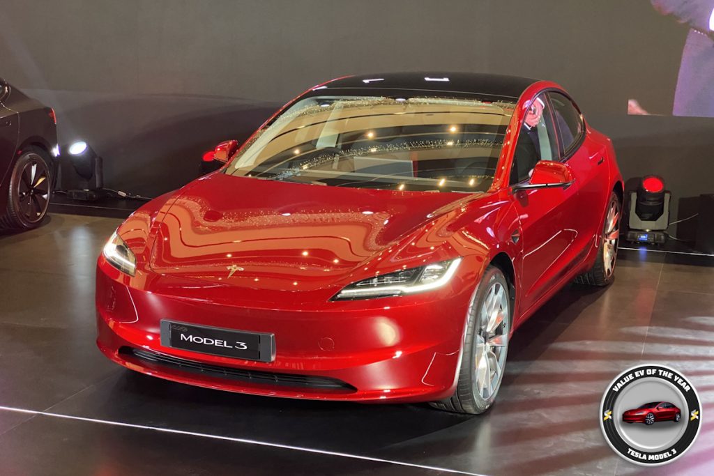 Value EV of The Year - Tesla Model 3 -SoyaCincau Awards 2023