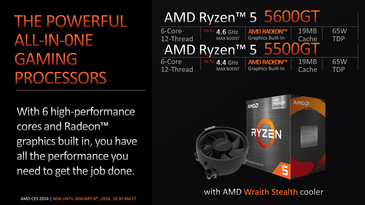 AMD Ryzen 5 5600GT, Ryzen 5 5500GT