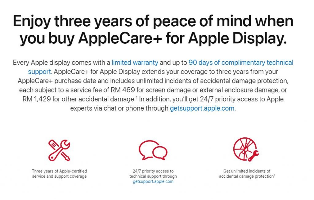 AppleCare+ for Apple Displays