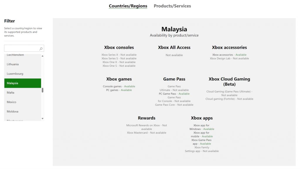 Xbox Service Malaysia