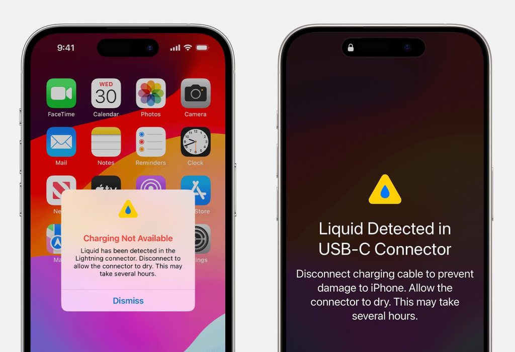 Liquid Detection Warning for iPhone