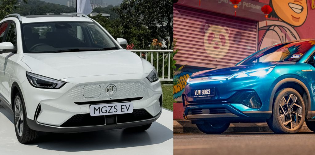 MG ZS EV vs BYD Atto 3