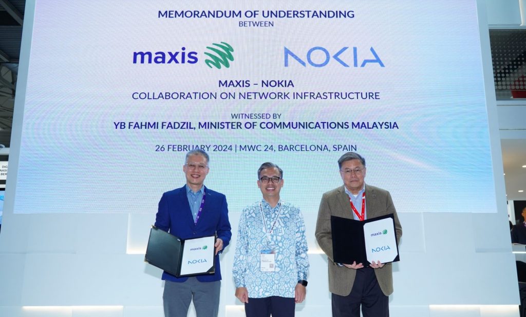 Maxis signe un protocole d'accord avec Nokia pour l'infrastructure réseau