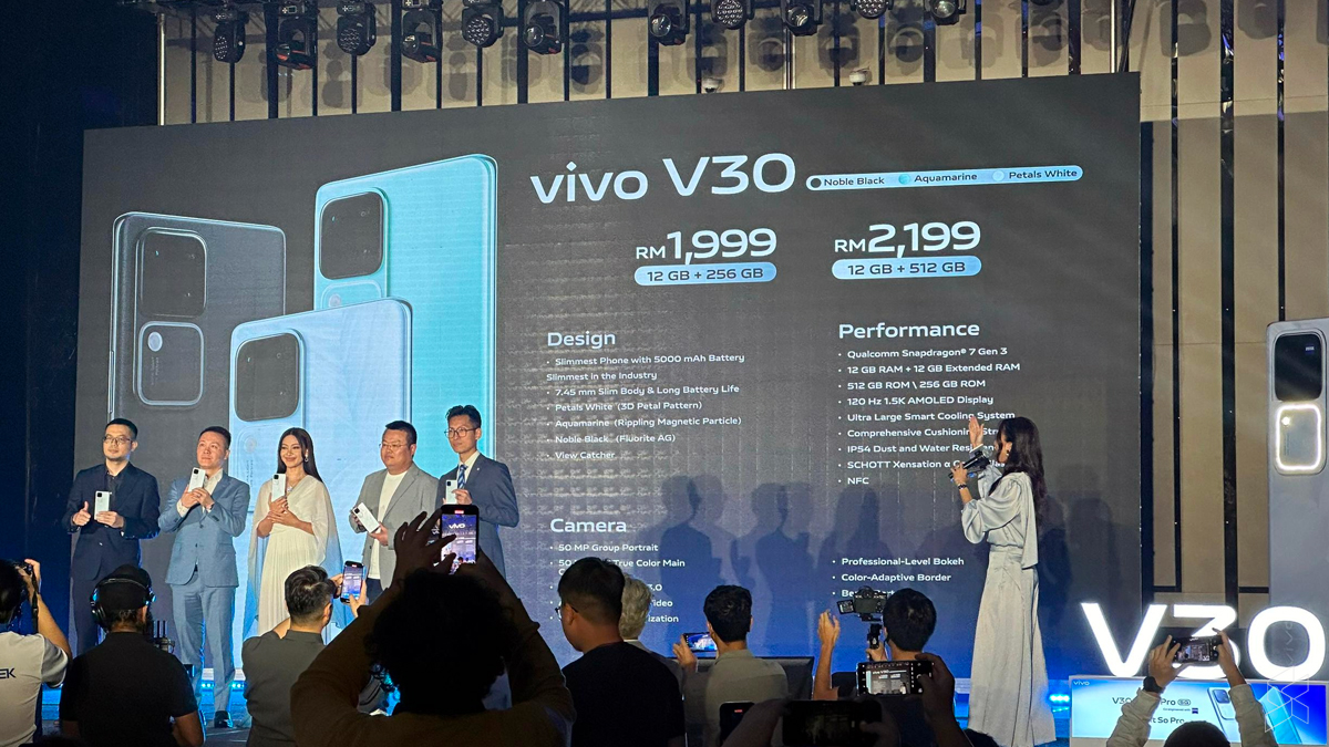 Vivo V30: Snapdragon 7 Gen 3-powered midranger with dual 50MP shooters, from RM1,999