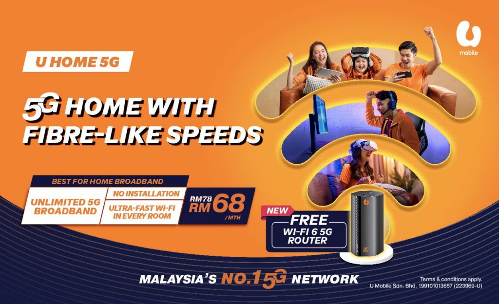 U Home 5G now comes with free WiFi 6 5G router