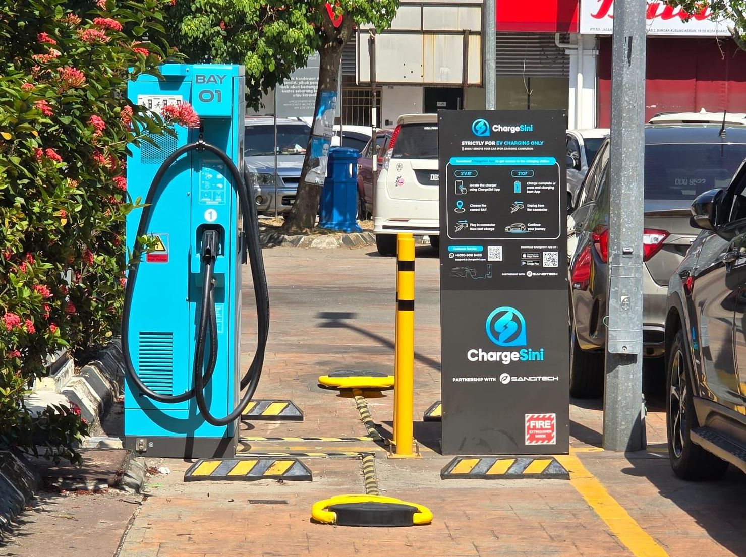 ChargeSini deploys 60KW DC Charger at Mydin Kubang Kerian