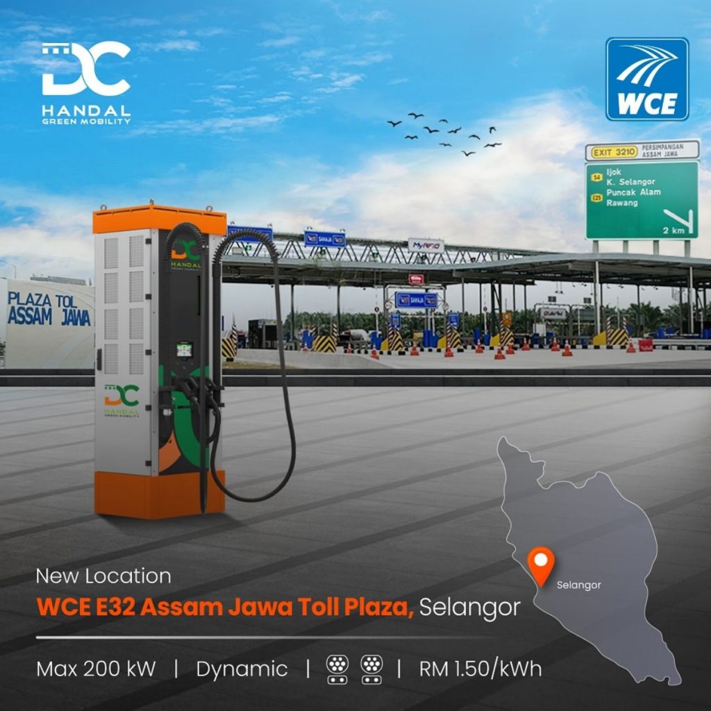 DC Handal 200kW DC Charger at WCE E32 Assam Jawa Toll Plaza