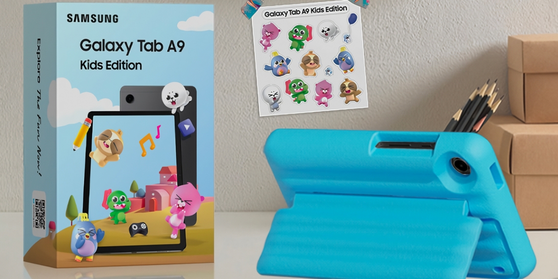 Samsung Galaxy Tab A9 Kids Edition: Child-friendly tablet with crayon ...