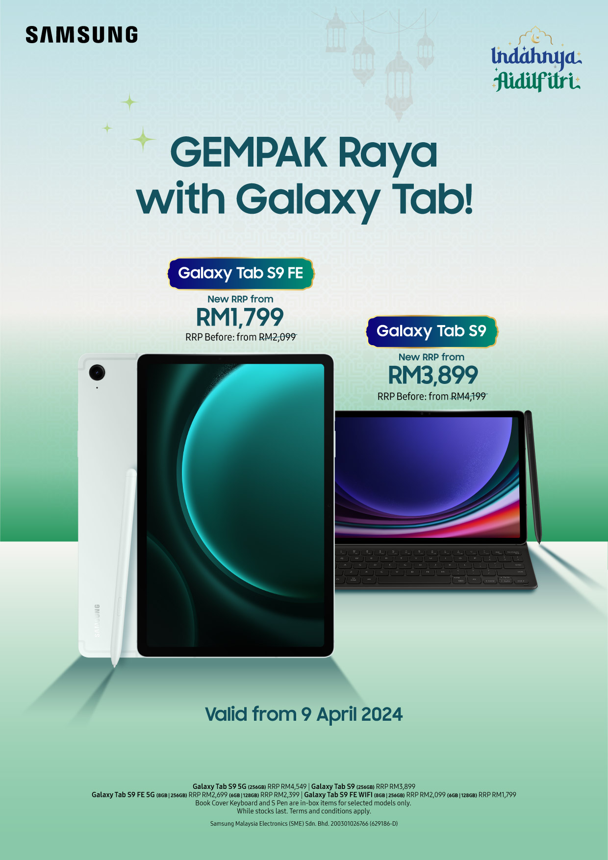 Samsung reduces prices on Galaxy Tab S9 series tablets, up to RM300 cheaper now