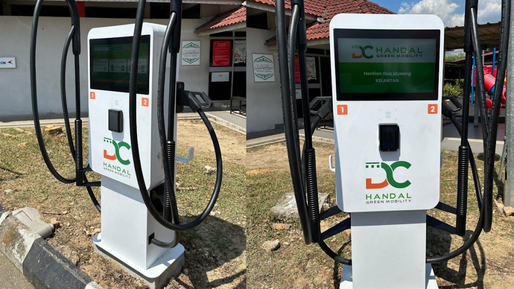 DC Handal 47kW EV charger at Gua Musang is now live: priced at RM1.30 per kWh