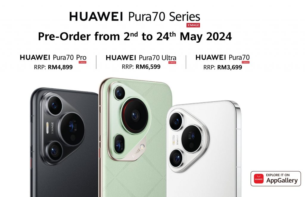 Huawei Pura 70, 70 Pro and 70 Ultra now open for pre-order in Malaysia