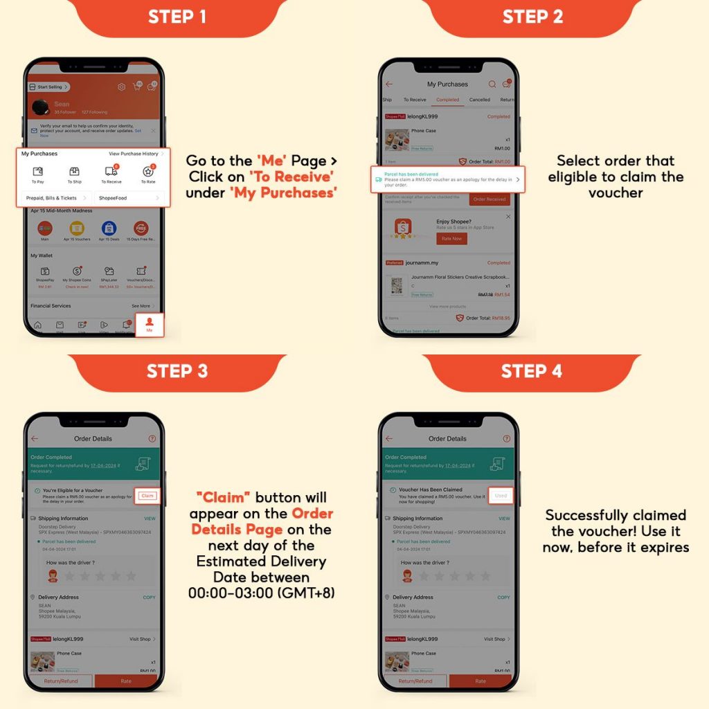 How to redeem your Shopee On-Time Guarantee voucher