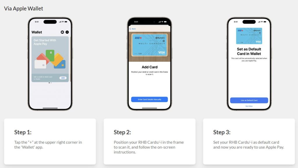RHB Cards now supports Apple Pay