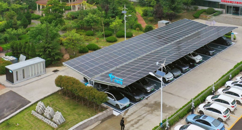 TELD Solar and Battery-Assisted EV Charging Hub, China