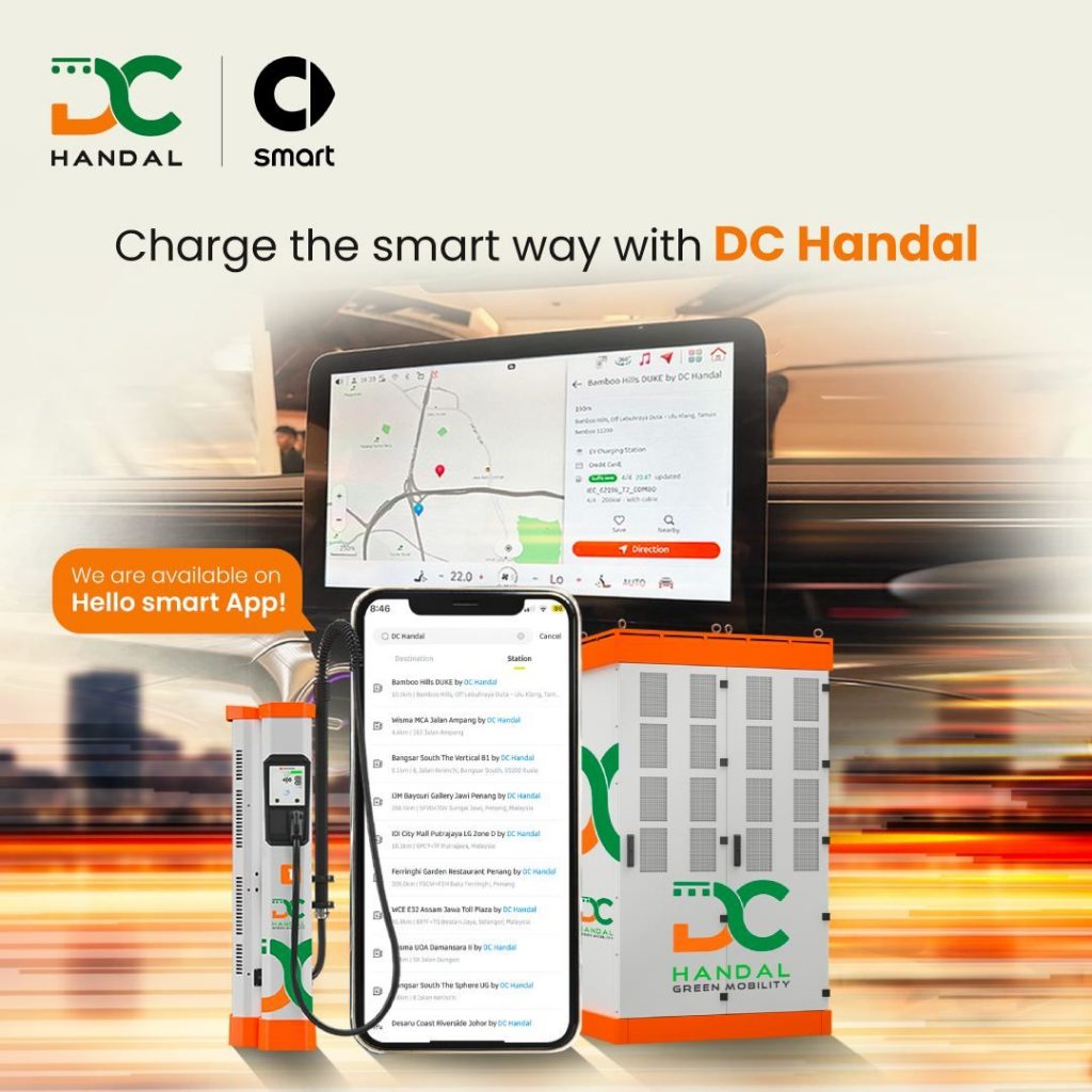 Smart EV owners can now easily locate and activate DC Handal chargers via Hello Smart app