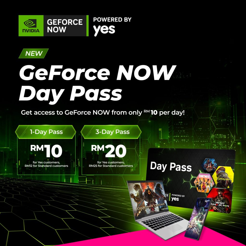 Nvidia GeForce Now by Yes 5G available from RM10 per day