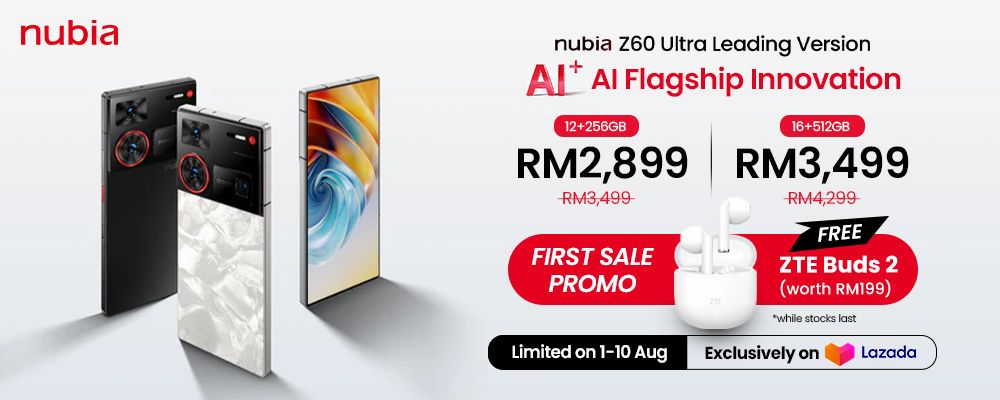 Nubia Z60 Ultra Leading Version Malaysia: Official pricing