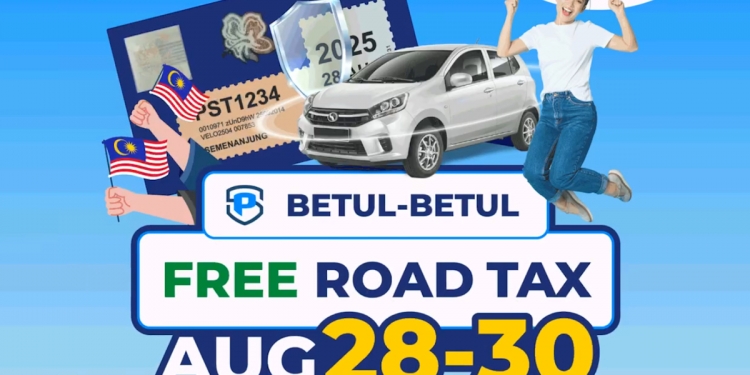 Policy Free Road Tax Promo - August 2024