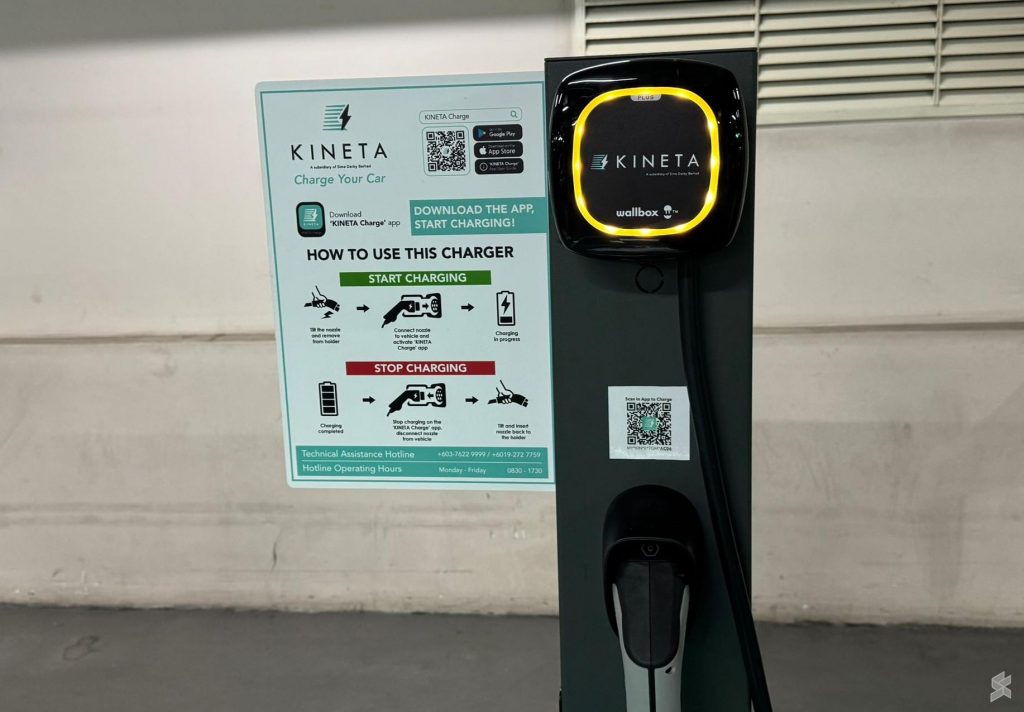 Kineta has deployed Wallbox AC charge points which are configured with 11kW AC output