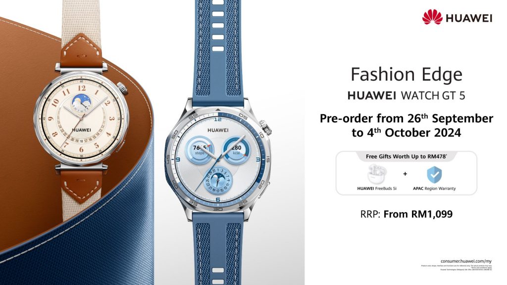 Huawei Watch GT 5 and GT 5 Pro launched in Malaysia