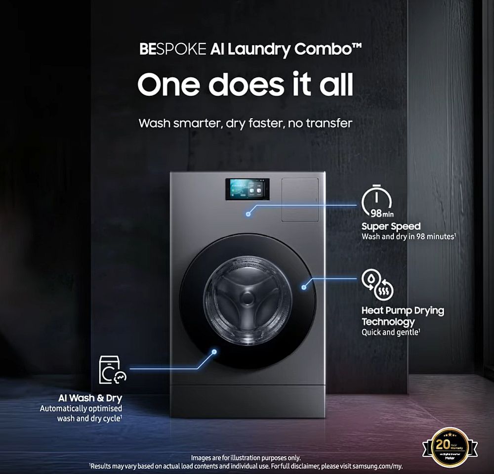 Samsung Bespoke AI-powered Washer and Dryer now available for pre-order in Malaysia