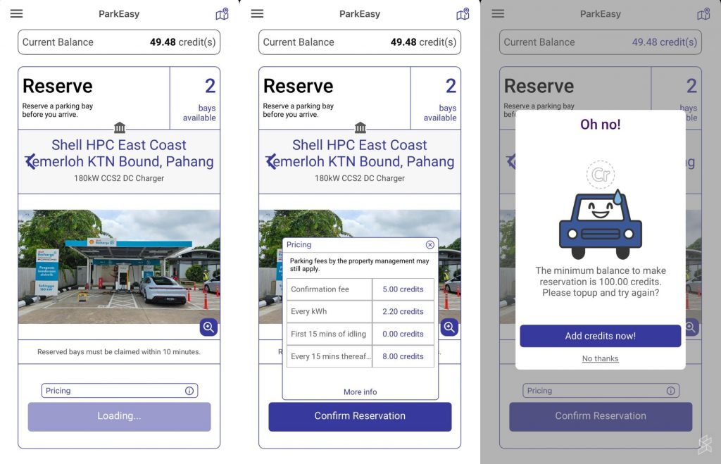 RM100 minimum balance required to activate Shell HPC at Temerloh East Bound R&R