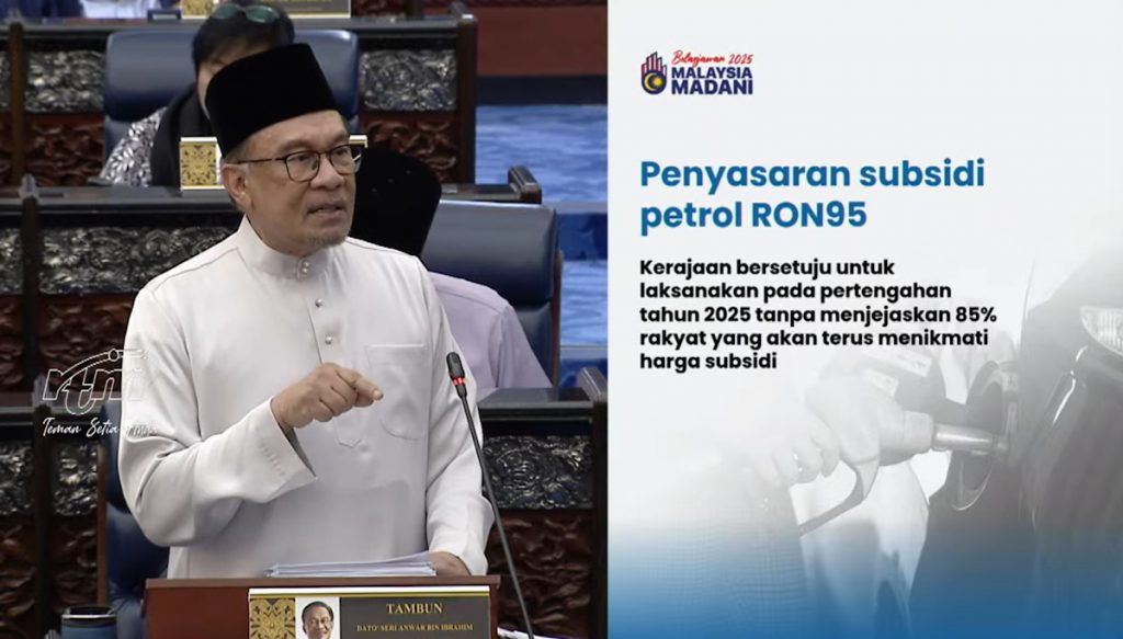 Budget 2025: RON95 subsidy rationalisation will take place in mid-2025