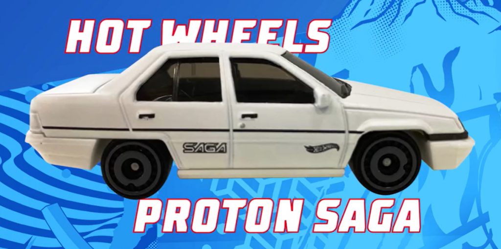 Hot Wheels Proton Saga now available in white, part of 2025 collection