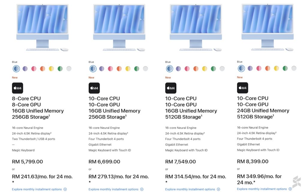 2024 Apple iMac with M4