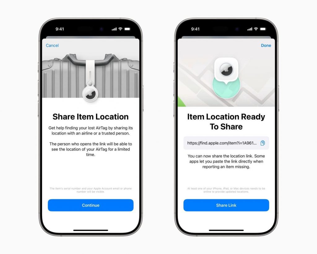 Here’s how to share your Apple AirTag with airlines securely