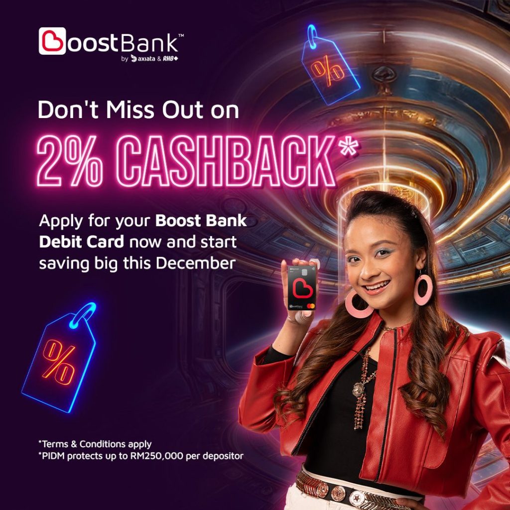 Boost Bank to offer 2% cashback for Debit Card holders in December