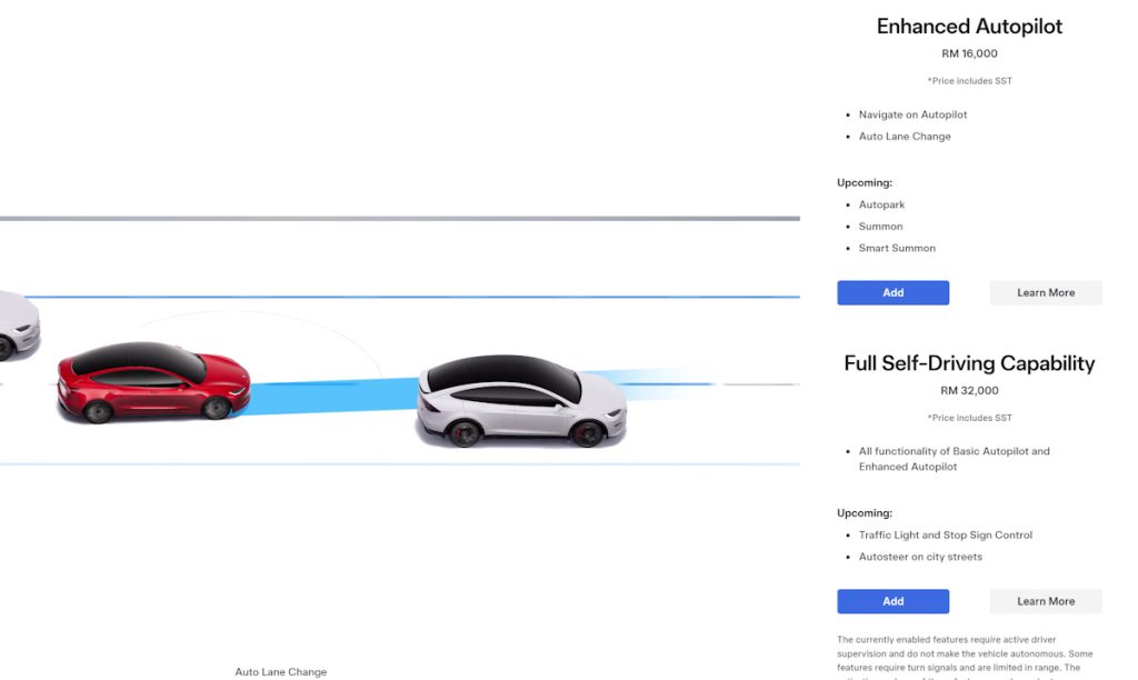 Tesla EAP and FSD Pricing Malaysia - Nov 2024