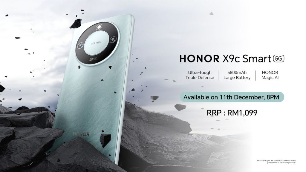 Honor X9c Smart 5G: 120Hz display, 108MP camera and 5,800mAh battery, priced at RM1,099