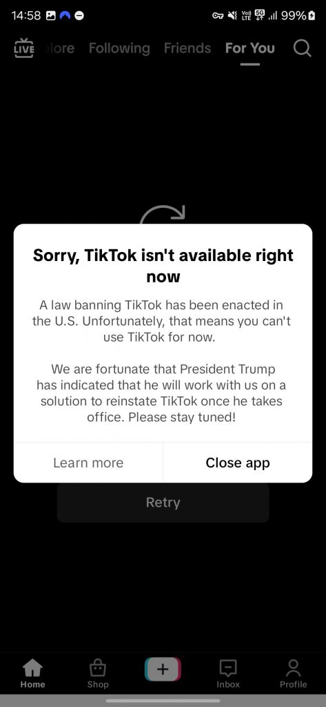 TikTok went lights off in the US, but is now back again, all thanks to President Trump?