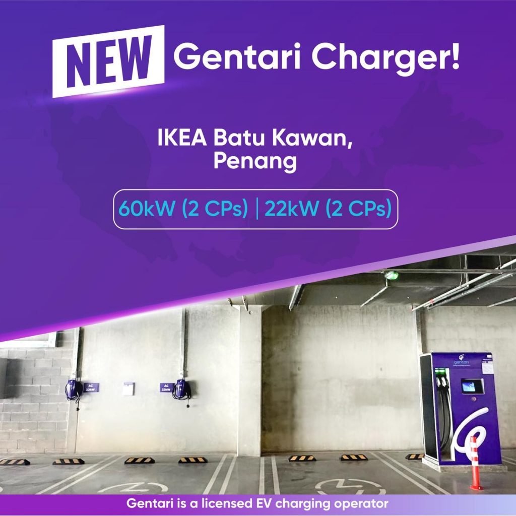 Gentari deploys EV chargers at Ikea Batu Kawan, Penang