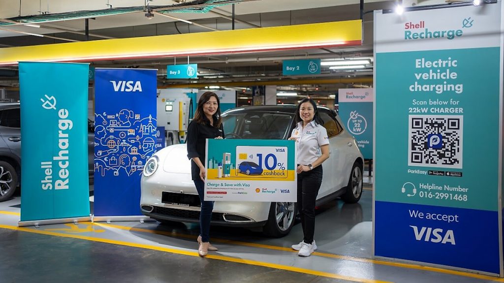 Shell Recharge Malaysia, Visa offers cashback and rebate for EV charging