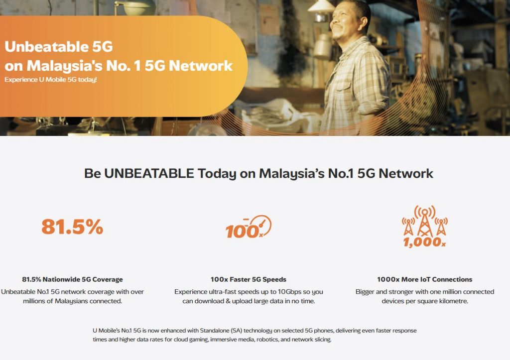 U Mobile turns on 5G SA. Here’s the list of supported plans