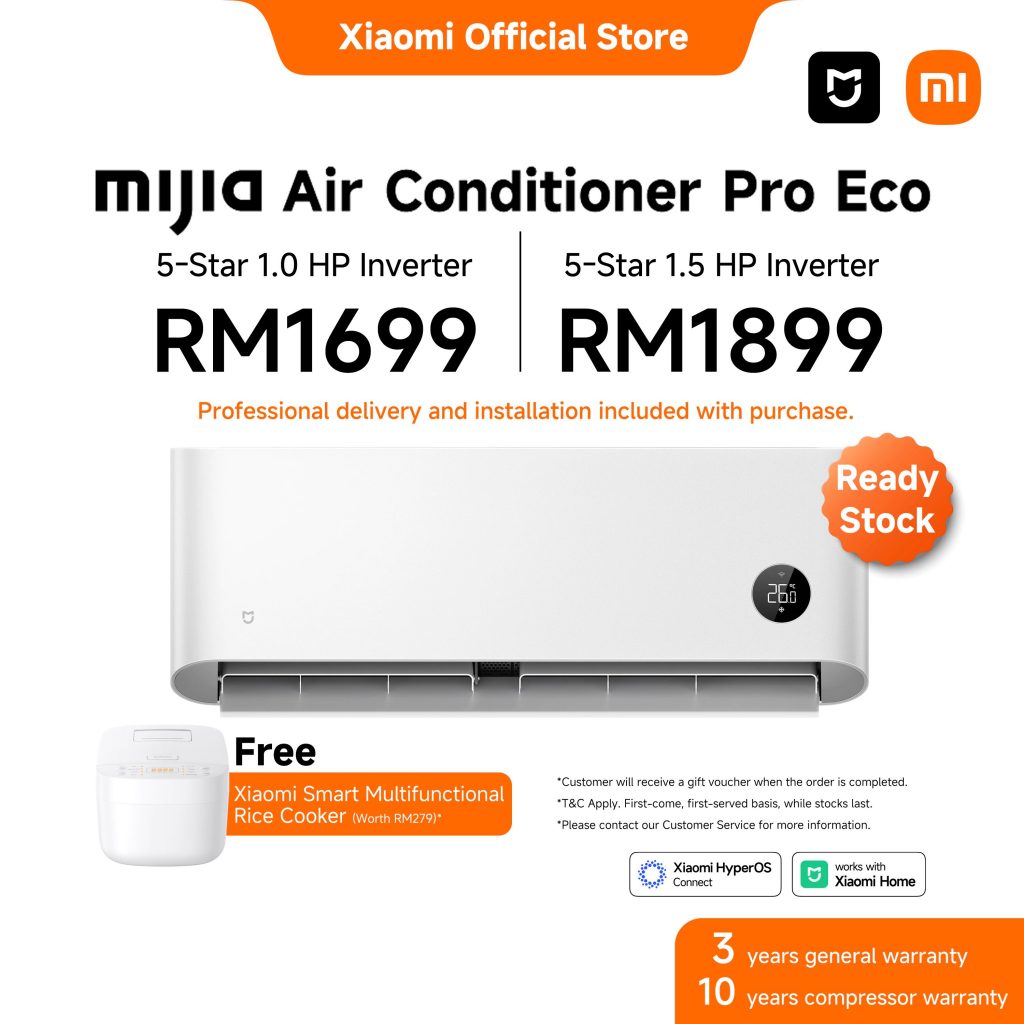 Xiaomi Smart Mijia Air Conditioners now available in Malaysia