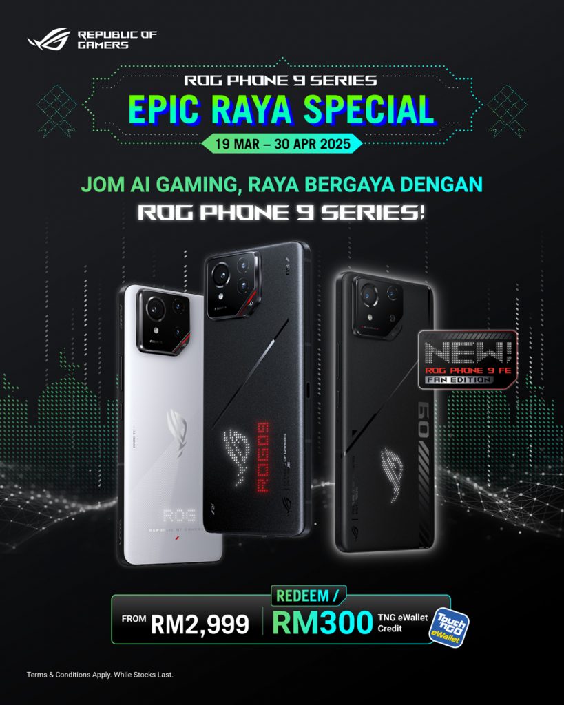 “Budget” gaming phone, priced from RM2,999, Raya promo with RM300 TNG eWallet credit