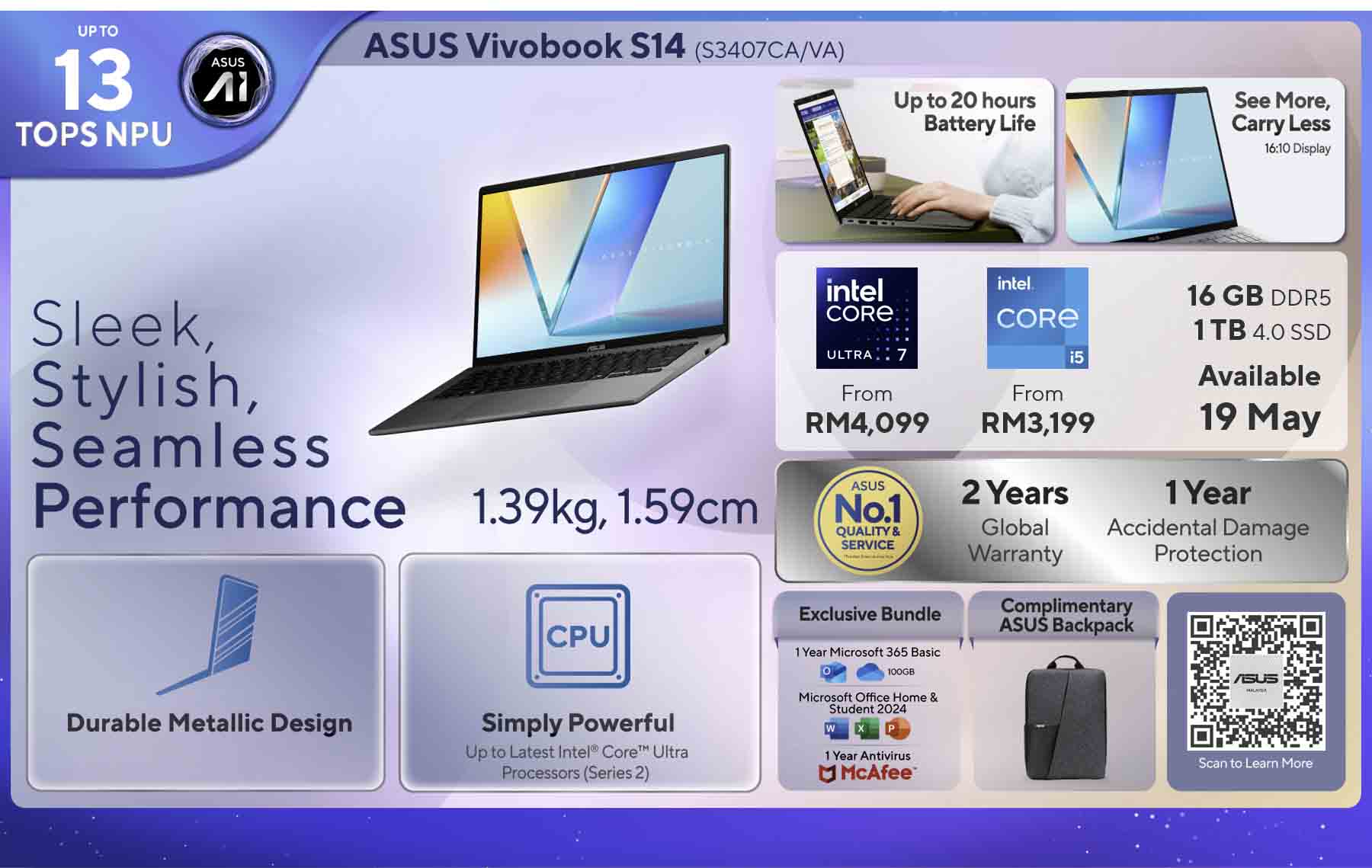 Asus Vivobook S14 & S16 launched in Malaysia, from RM3,199