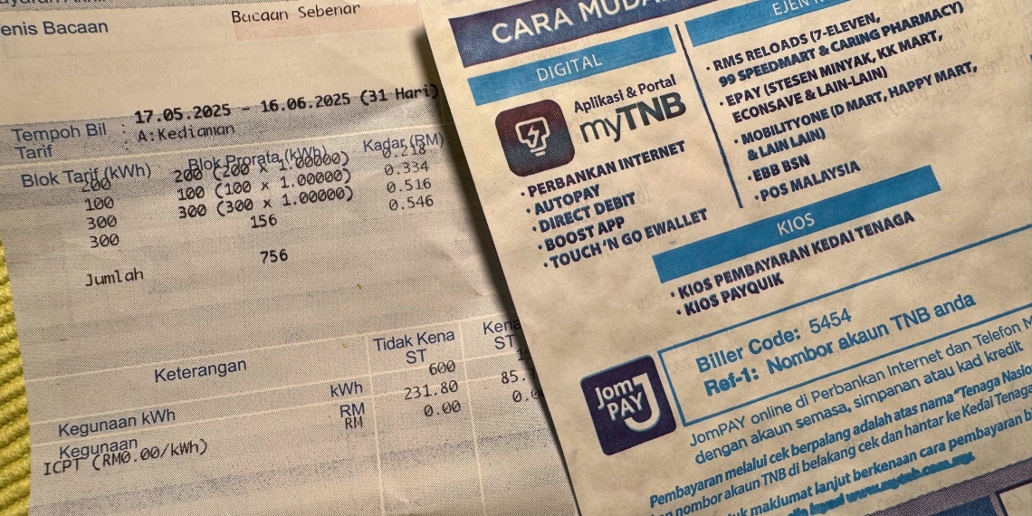 Tnb Bill Example TNB Electricity Bill Comparison: Old versus New (July 2025) - SoyaCincau