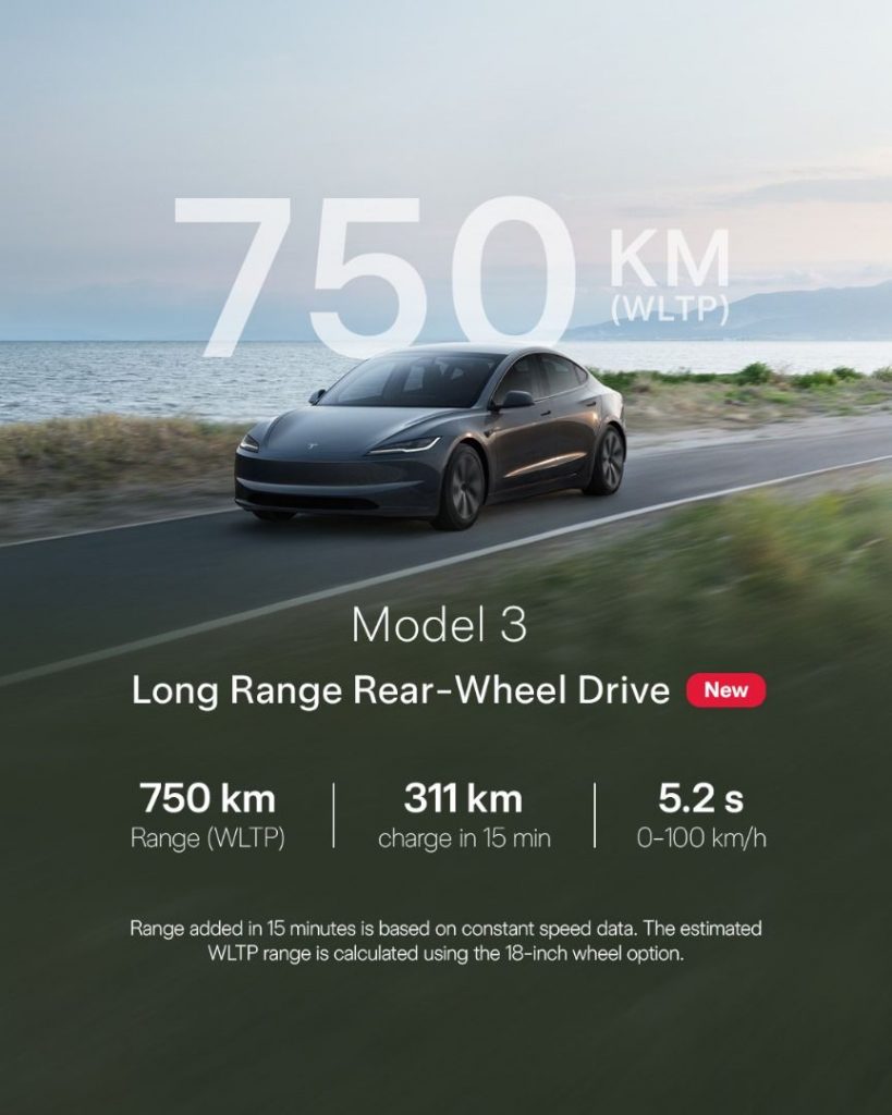 Tesla Model 3 now available in Long Range RWD, signal stalk included. Up to 750km WLTP range, priced from RM185k 1 251003 tesla model 3 highland LR RWD 01