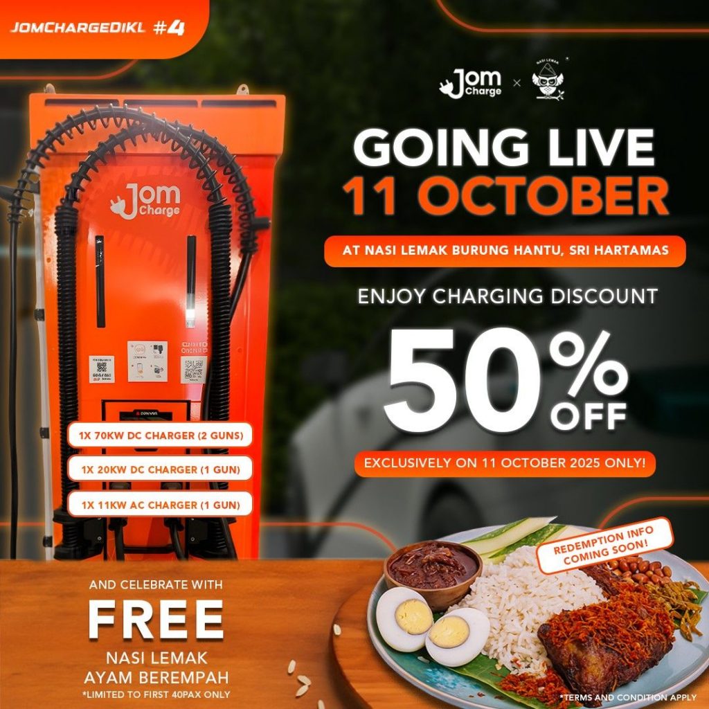 JomCharge EV Charger at Nasi Lemak Burung Hantu Sri Hartamas 2 251008 jom charge DBKL Nasi Lemak Burung Hantu Sri Hartamas